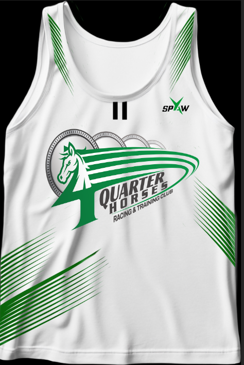 4QH official competition singlet worn at AAU and USATF national championships